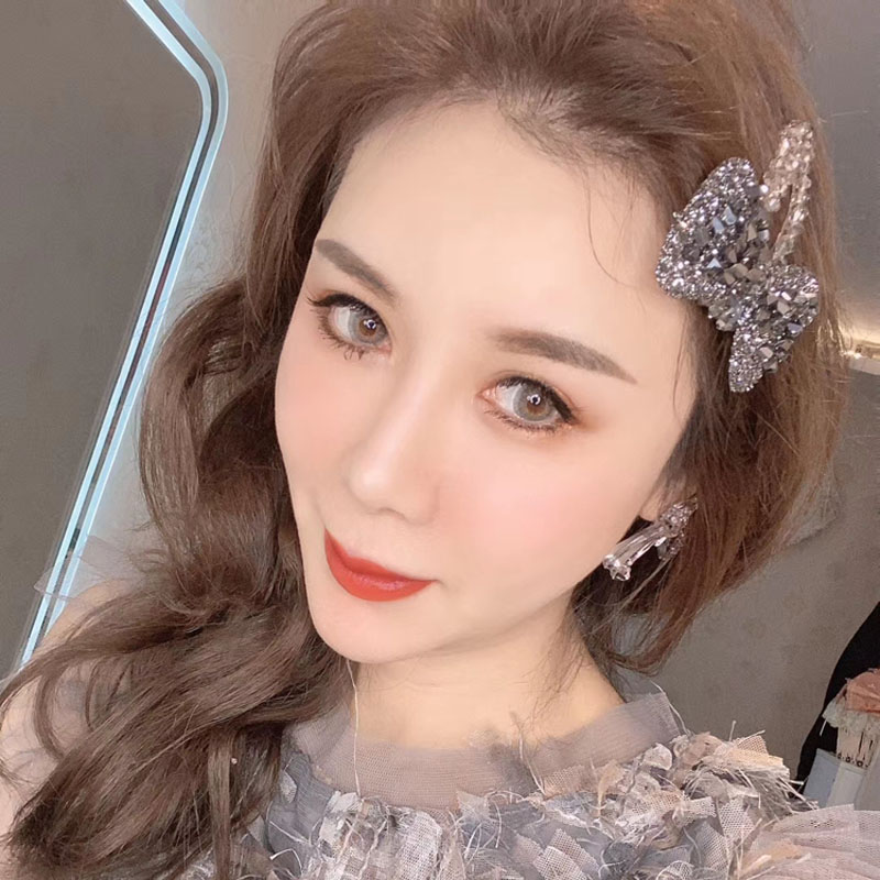 蝴蝶结爱心发夹网红BB夹电话线发圈女糖果色丸子头橡皮筋发绳头扎