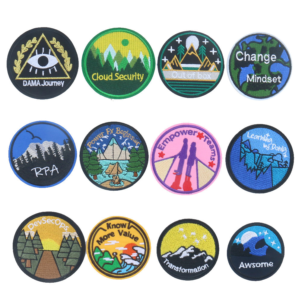 百搭刺绣徽章圆形装饰布贴时尚衣服裤子破洞DIY补丁贴可缝可熨烫,居家布艺,布贴,淘宝优惠券,粉丝福利购,淘宝优惠卷