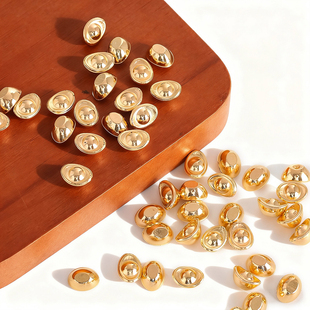 复古国风塑料金色元 宝 宝摆件diy手工饰品配件乔迁开业送礼迷你元