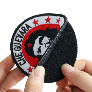 切格瓦拉头像刺绣布标魔术贴军迷战术士气臂章背包贴胸章装 饰补丁