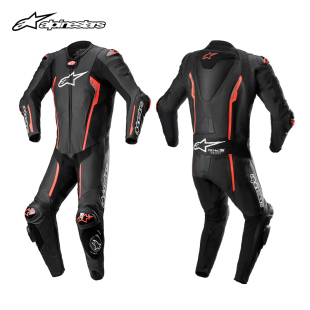 正品 a星alpinestars连体皮衣摩托车连体骑行服专业赛道赛车防摔男