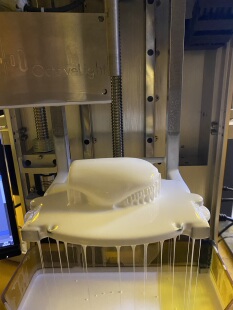 高粘度硅胶3D打印机自上而下DLP光固化八度光下沉式Dlp硅胶打印