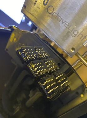 微纳结构零件高透明树脂无支撑3D打印八度光octavelight光固化DLP