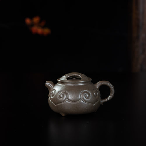 陈洁制 紫气东来  天青泥 125cc 家用紫砂壶