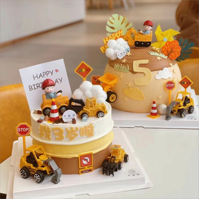 工程车挖土机推土机装饰摆件