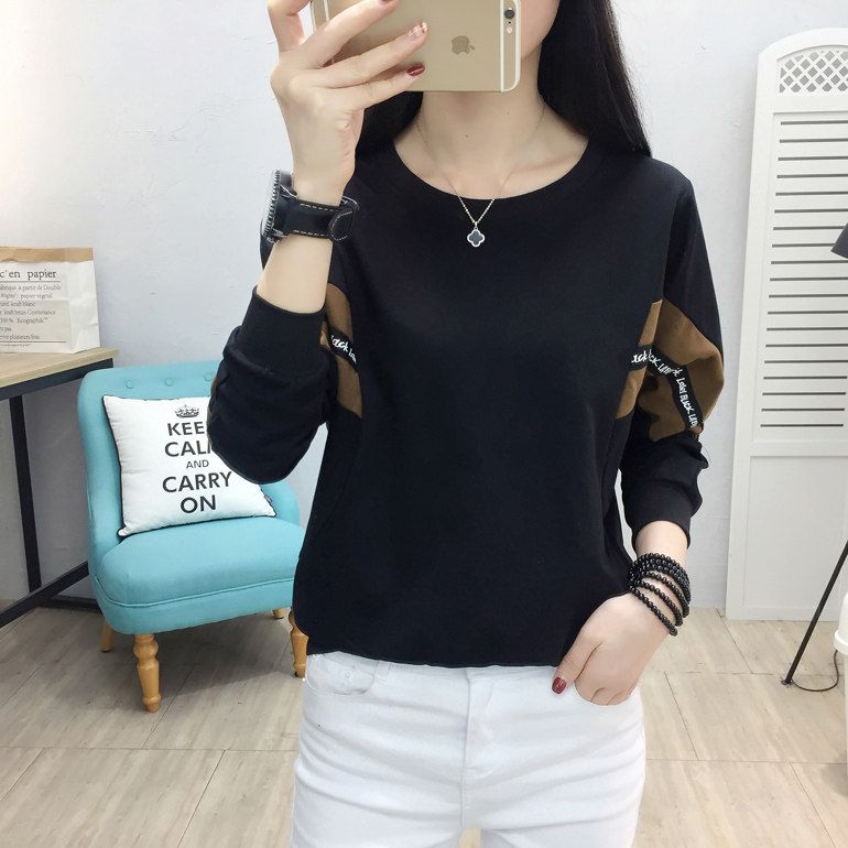Korean Edition Easy student Long sleeve T-shirt Large Autumn jacket Blouse ins Autumn coat Exorcism fashion Western stylein the Women's clothing/Boutique , T-shirt  category - from Buy2taobao.com to provide professional Taobao agent buy service