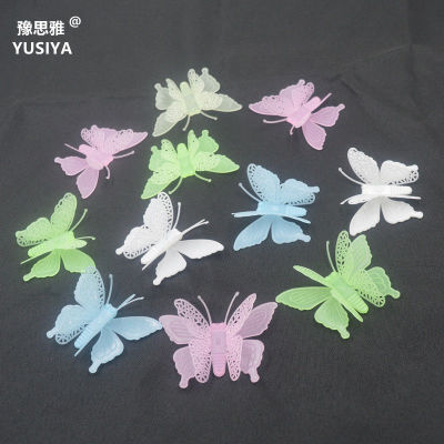 【蝴蝶6只装】夜光贴荧光贴墙贴3D蝴蝶夜光贴纸儿童卧室墙画贴