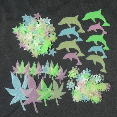 立体雪花儿童房卧室宿舍夜光贴