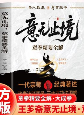 意无止境 意拳精要全解书正版 意无止境王芗斋站桩功拳学教程 大成拳站桩健身功法养生形意拳内家拳武学经典 中医健身书籍拳道中枢