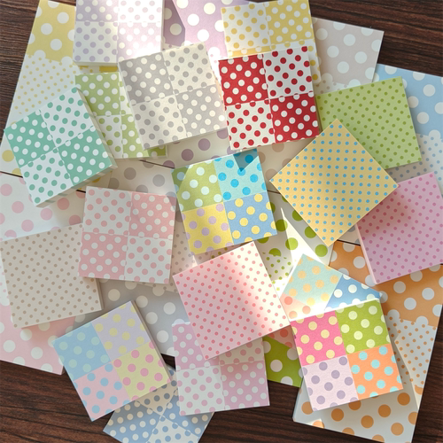 手帐便签本红色四宫格印章搭配