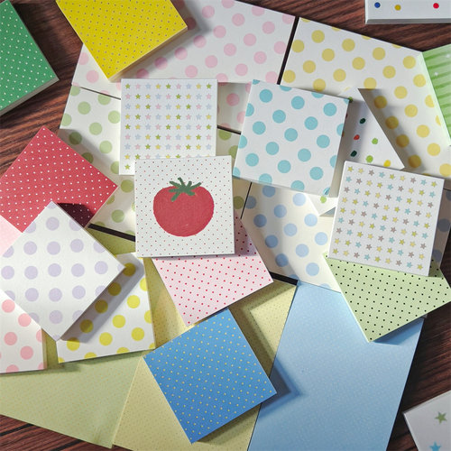 手帐便签波点韩系古早风