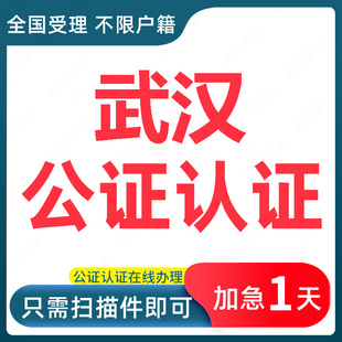武汉公证处单双认证海牙附加出生亲属无罪学历位成绩结婚户口单身