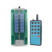 12路无线接收控制器 12V24V48V多功能遥控开关灯具工业控制开关u.