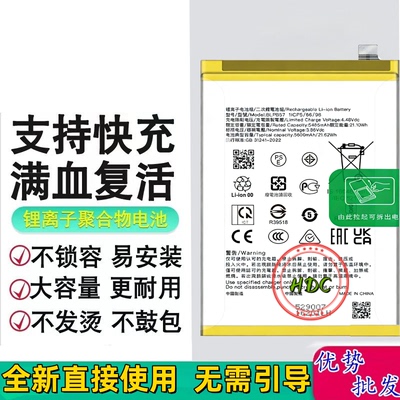 适用RealmeV60Pro手机电池