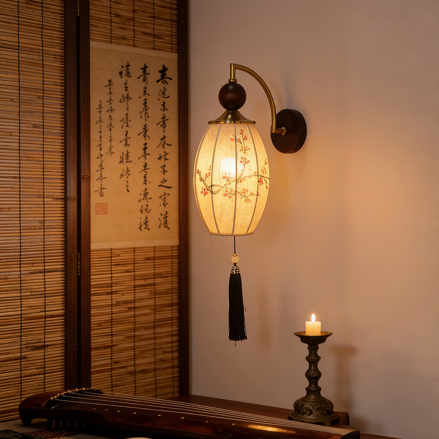 新中式壁灯古典卧室床头宋代美学客厅餐厅楼梯过道走廊禅意墙壁灯