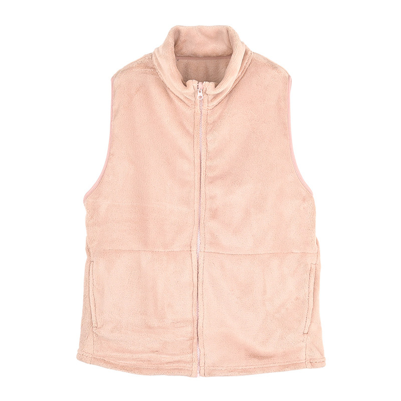 秋冬保暖微纤维家居睡衣马甲