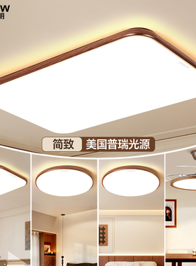 箭牌客厅主灯2025新款护眼吸顶灯led高亮超薄中古风灯具全屋套餐