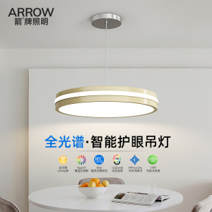 箭牌餐厅吊灯护眼全光谱极简设计创意个性餐吊灯中山灯具现代简约