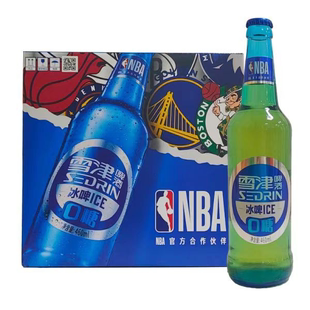 福建百威英博雪津啤酒冰啤0糖ICE蓝冰460ml*12瓶玻璃瓶装整箱