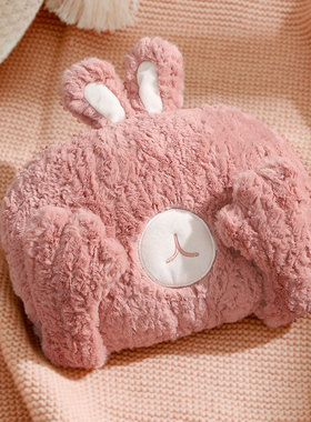 冬季热水袋充电式防爆暖手宝煖宝宝毛绒可爱女学生暖水袋电热暖宝