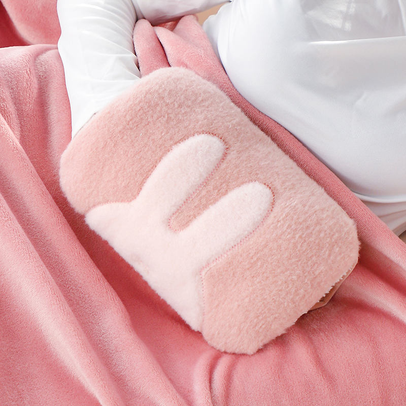 可爱毛绒充电热水袋暖肚子暖水袋女宫寒暖腰带大姨妈煖宝宝电热宝