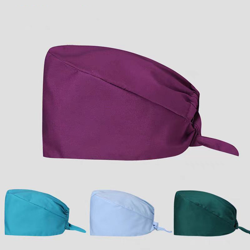 洁觅雅医生帽外科手术室帽子美容男女纯色手术帽牙科护士工作帽子