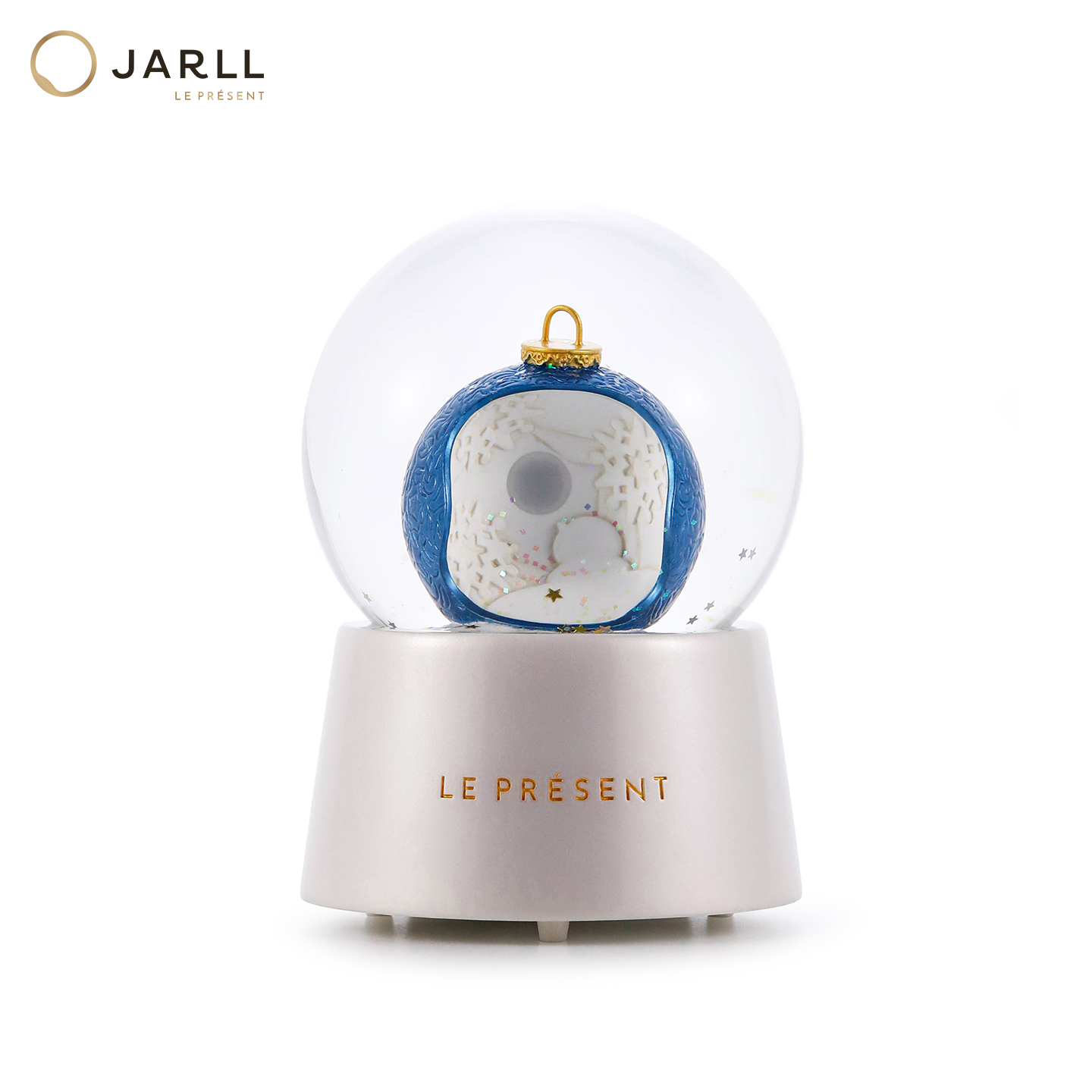 JARLL赞尔圣诞雪人水晶球音乐盒平安夜亮灯八音盒女生生日表白礼