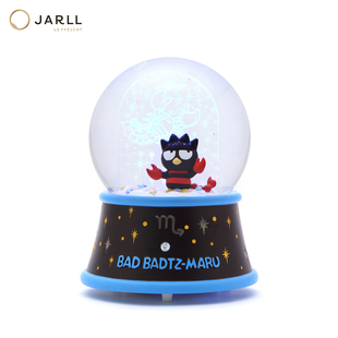 JARLL赞尔十二星座之天蝎座水晶球音乐盒酷企鹅亮灯八音盒生日礼