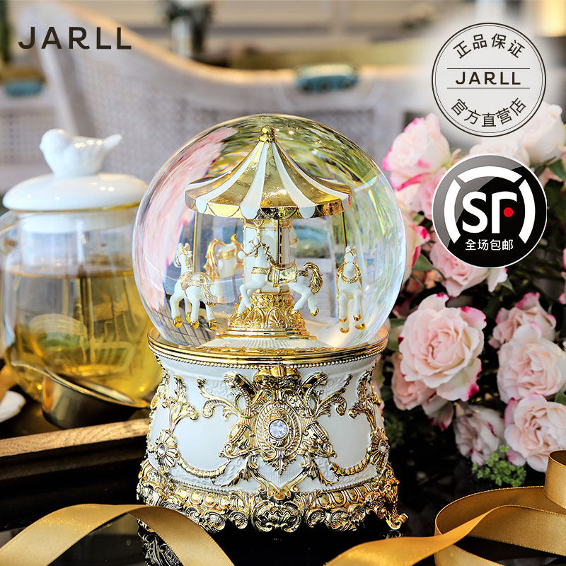 JARLL旋轉木馬水晶球音樂盒八音盒送女生女友女孩生日情人節禮物在類目 節慶用品/禮品, 創意禮品, 音樂盒中 - 來自Buy2taobao.com提供專業的淘寶代購服務
