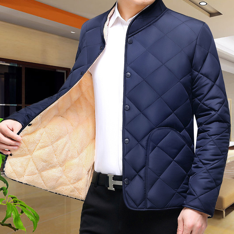 秋冬男士加绒加厚 立领棉衣内胆棉袄保暖防寒暗扣中老年棉衣内胆