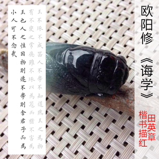 北宋欧阳修诲学玉不琢不成器人不学不知道中尺四尺描红描摹宣纸