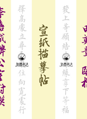 书法作品上海描红有林书法半熟宣