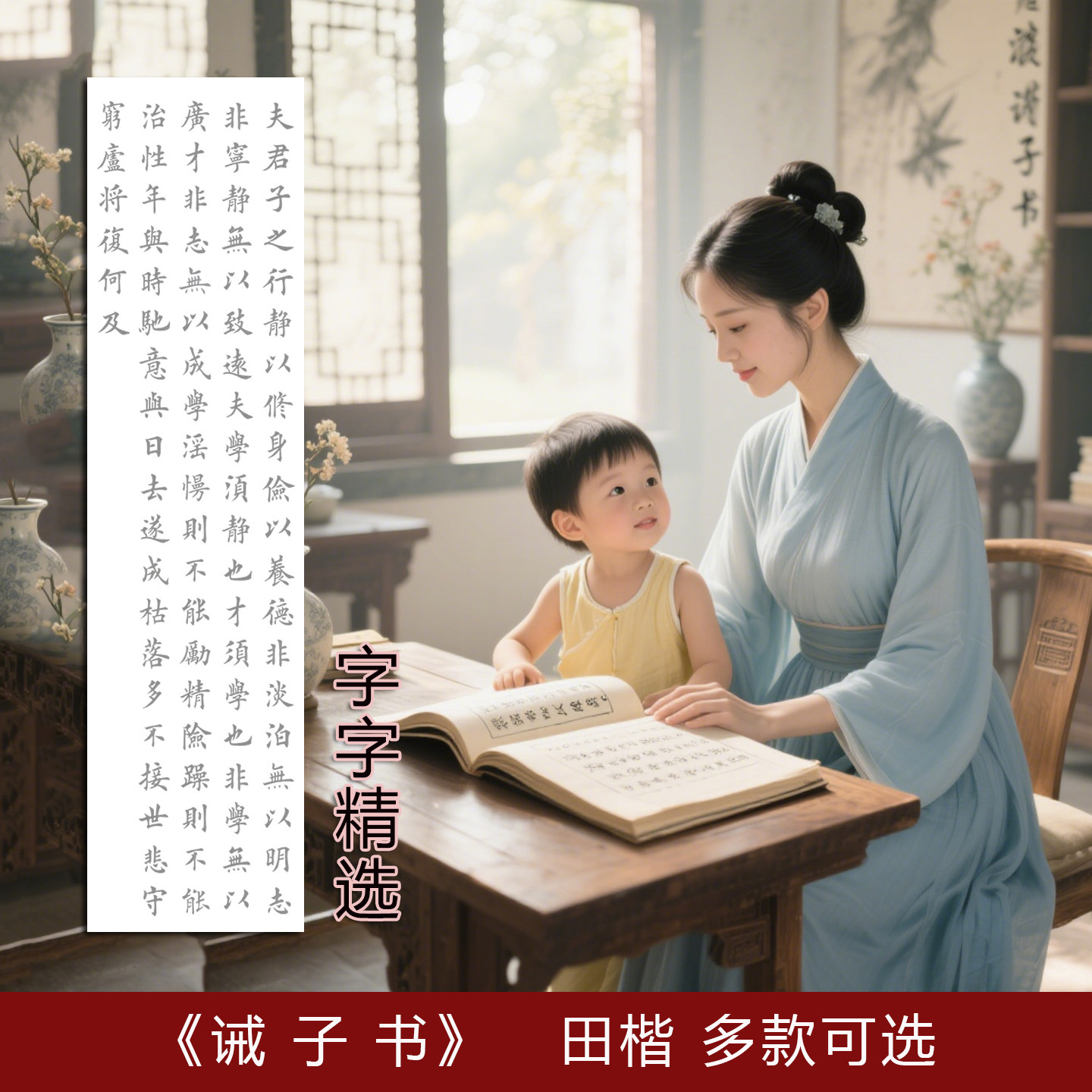 田英章楷书诫子书描红描摹宣纸田楷欧体作品描红字字精选系列多款