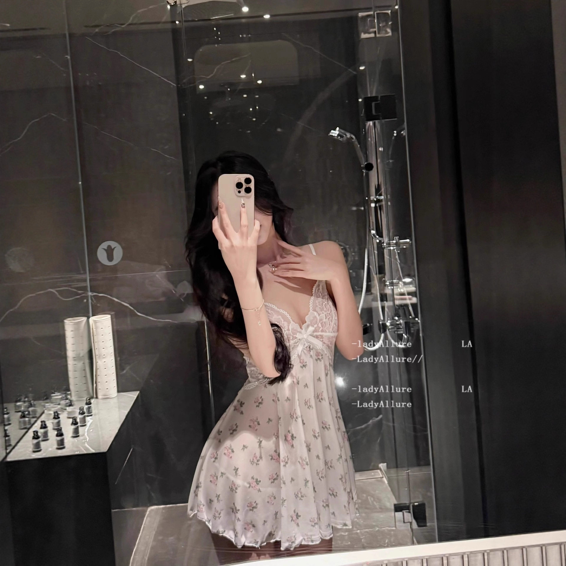 西诗 昼梦支线·静感系列|Sophie索菲*松弛文艺感蕾丝碎花睡裙女