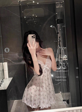 西诗 昼梦支线·静感系列|Sophie索菲*松弛文艺感蕾丝碎花睡裙女