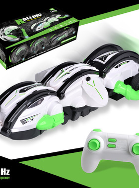 2.4G高速变形翻滚车六轮灯光控制锁轮男孩360度翻滚遥控车玩具