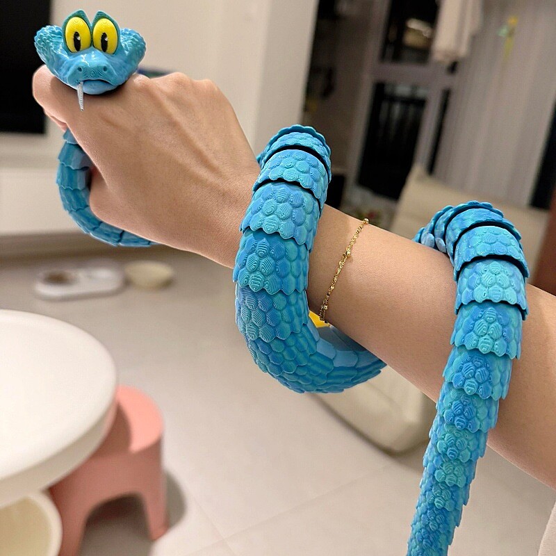 疯狂的动物城2周边盖瑞一条蛇3d打印可动解压玩具玩偶儿童礼物