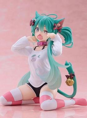 初妹猫耳短袖衣睡衣初音手办景品动漫周边美少女模型摆件礼物