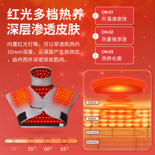 发热护颈锥肩膀热敷肩周保暖艾灸