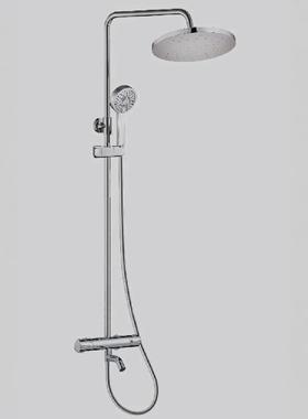 JXD-83053家用淋浴花洒带挂钩固定座镀铬花洒