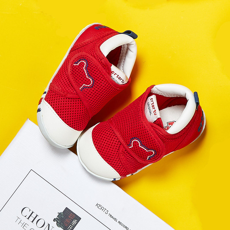 卡特兔童鞋婴幼儿学步鞋网面软底防滑鞋子男童机能鞋女宝宝关键鞋