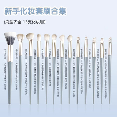 超柔软动物毛粉底散粉眼影刷