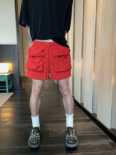 ESC MAN STUDIO/自制 拒绝夏日沉闷穿搭休闲工装大口袋短裤显腿长