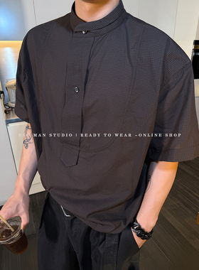 ESC MAN STUDIO/享受美好 从这件日本进口面料真丝棉短袖衬衫开始