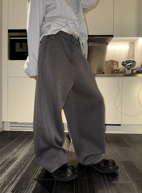 ESC MAN STUDIO/宽松弯刀裤型阔腿休闲长裤