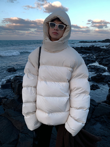 ESC MAN STUDIO/享受被温暖包裹的舒适感 可拆卸连帽休闲棉衣棉服