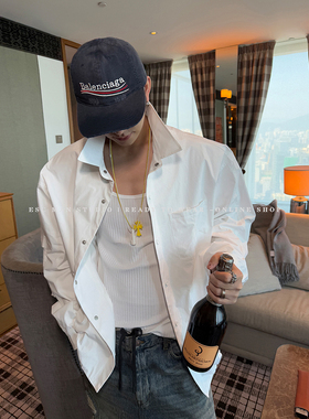 ESC MAN STUDIO/随便穿都有属于自己的感觉 纯色简约休闲外套上衣