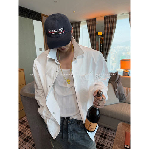 ESC MAN STUDIO/随便穿都有属于自己的感觉 纯色简约休闲外套上衣