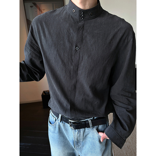 自制 STUDIO 气场满分 ootd穿搭感休闲长袖 上衣 ESC 衬衫 MAN