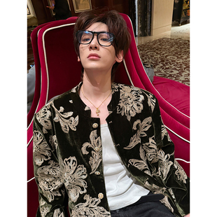 ESC MAN STUDIO/自制 26年春季新款 丝绒刺绣外套休闲上衣